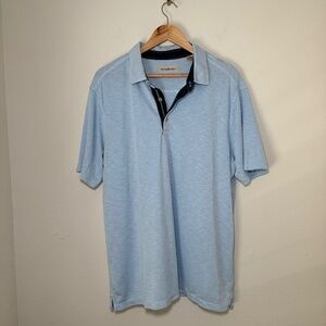 Tommy Bahama Polo Shirt Men's XL Light Blue Modal Blend Casual Resort Vacation